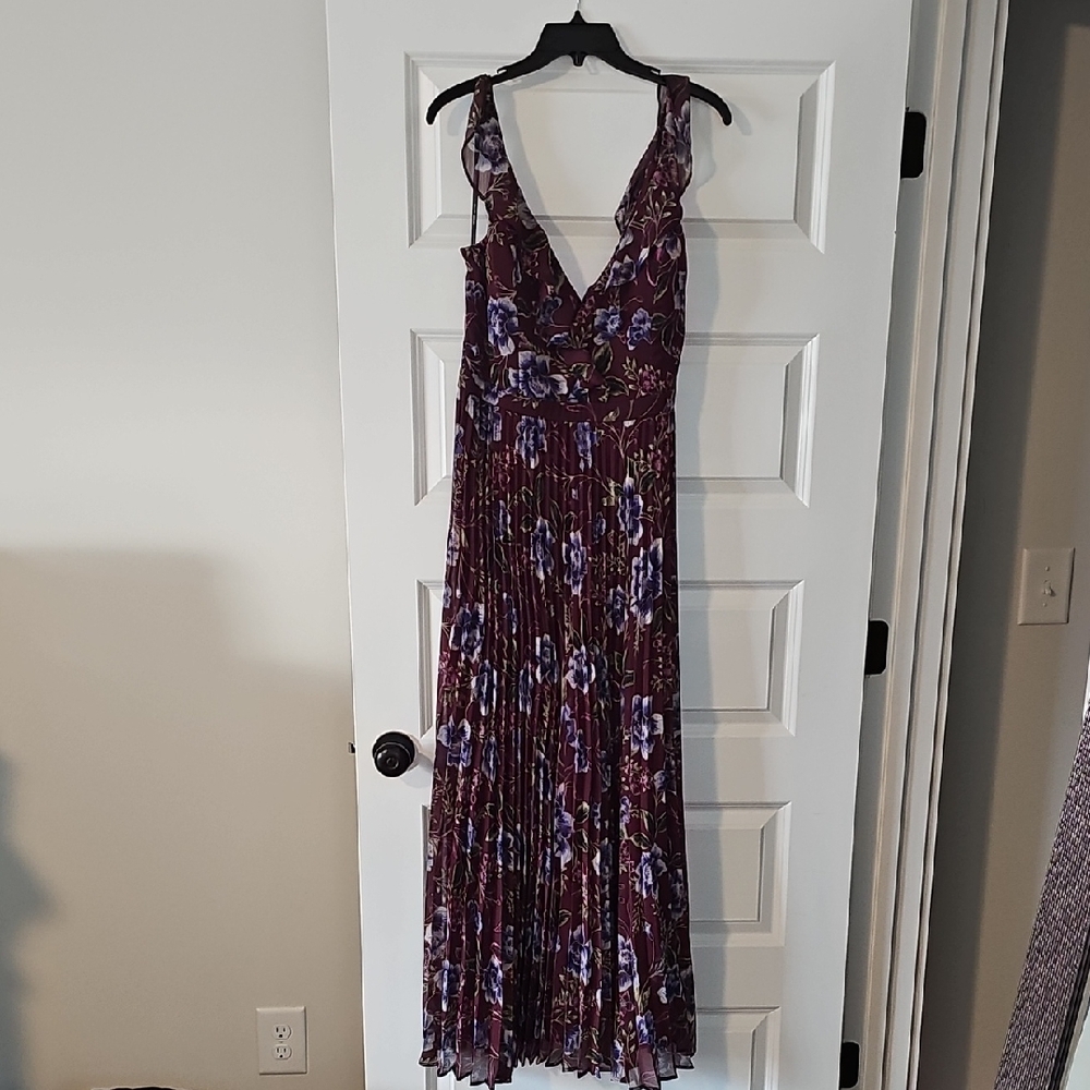 Floral Purple Maxi Dress